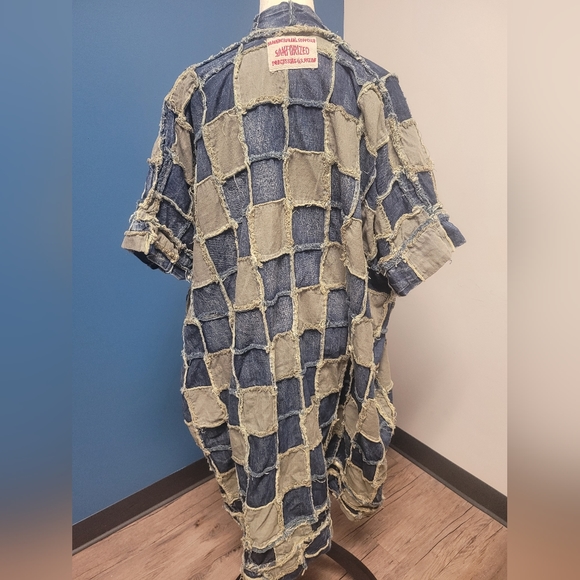 Magnolia Pearl Cotton patch denim Dashi kimono - Picture 7 of 7